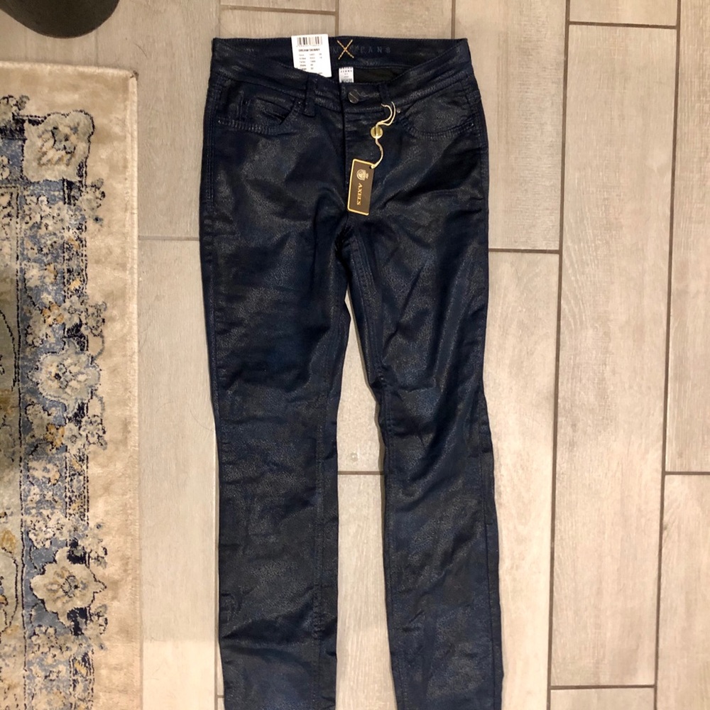 Wet-look Skinny Jean